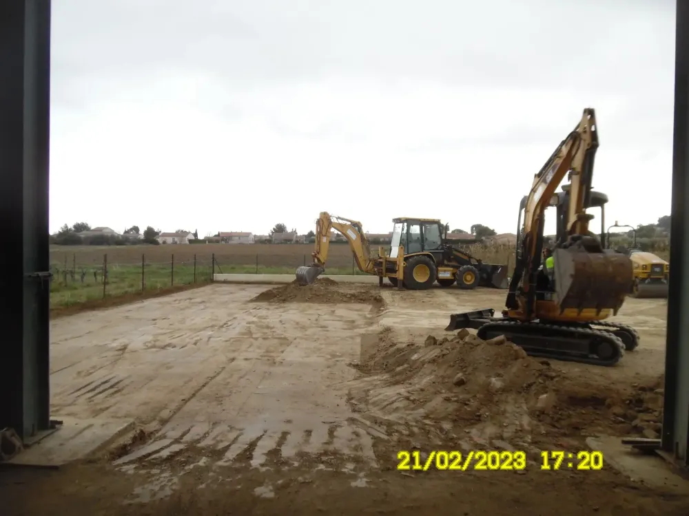 Terrassement près de Gallargues-le-Montueux